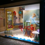 Adesivo transparente com impressão para vitrine