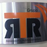 Placa de aço escovado curvada 