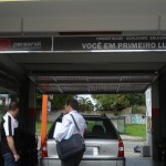 Placa em aço com lona de impressão digital